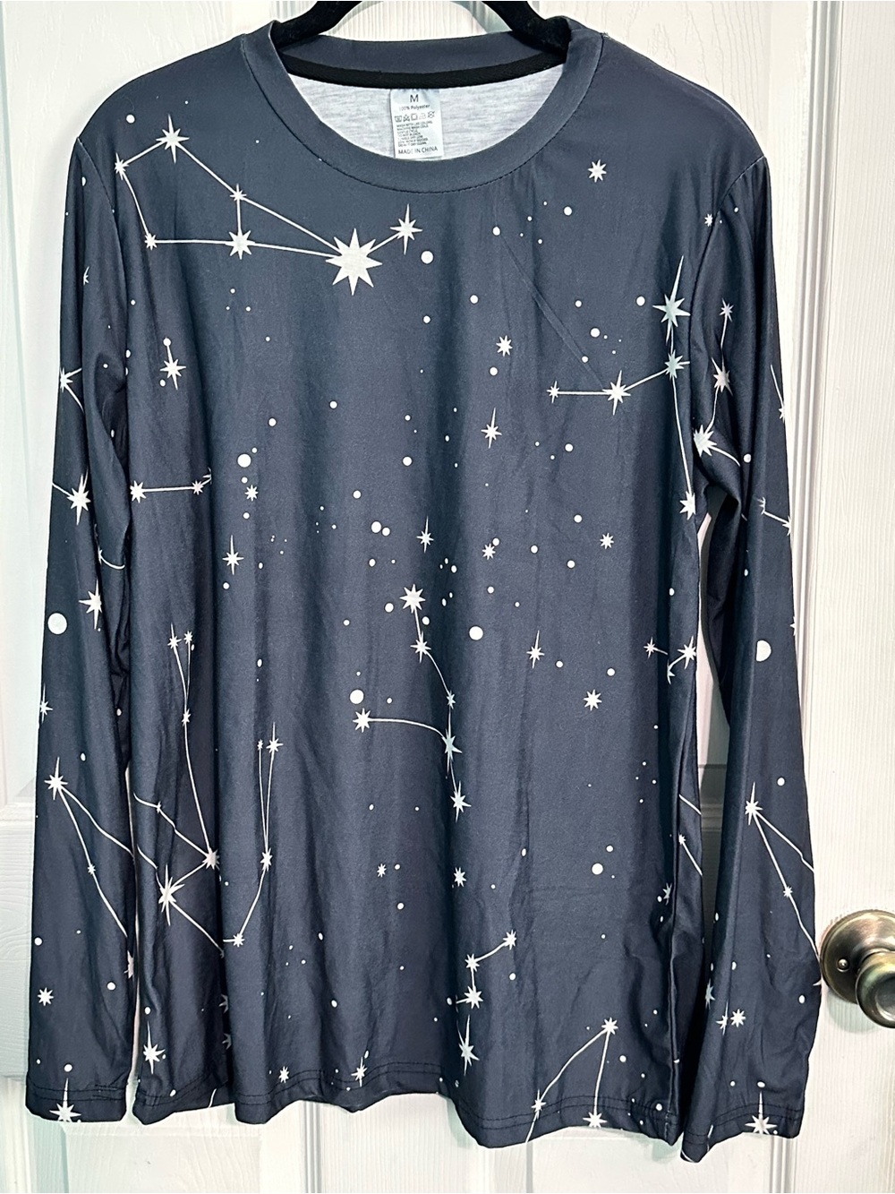 Women's Navy Long-Sleeve Constellation Tee